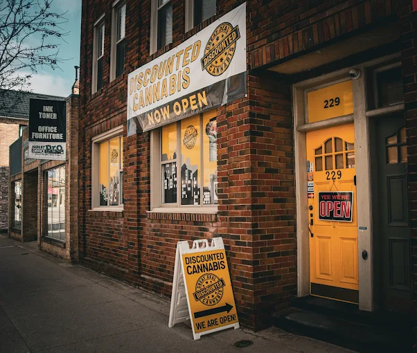 Discounted Cannabis store front