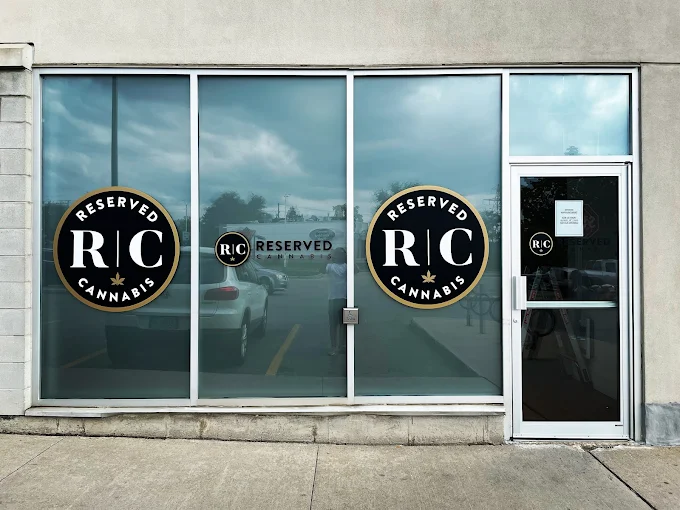 Reserved Cannabis Guelph store front