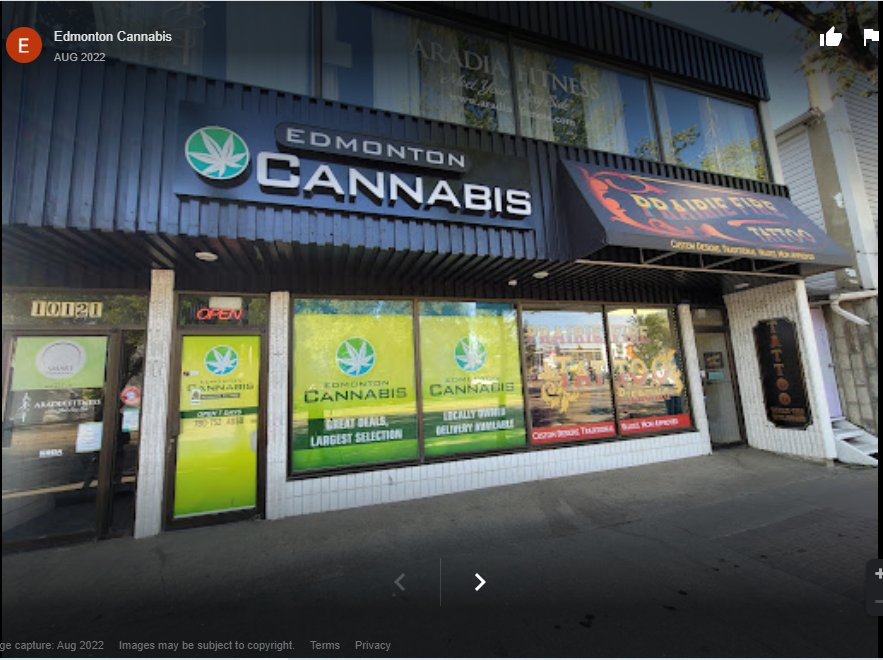 Edmonton Cannabis & Edibles - Edmonton store front