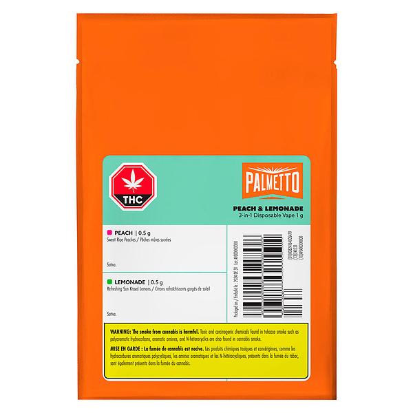 Palmetto - Peach & Lemonade 3 In 1 Disposable image 2