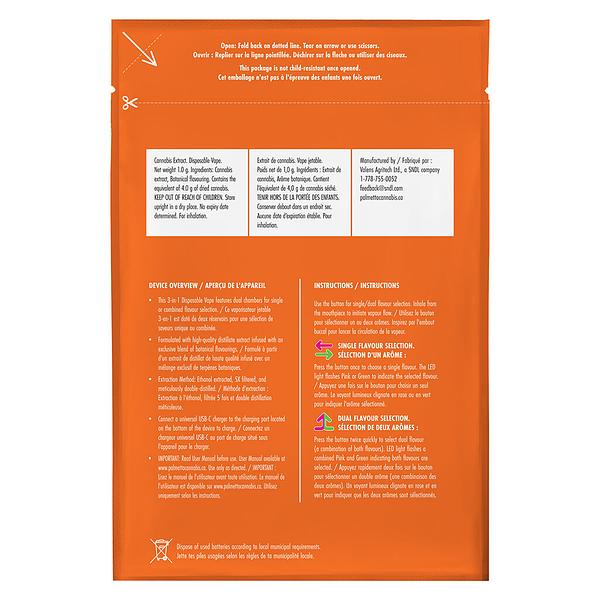 Palmetto - Peach & Lemonade 3 In 1 Disposable image 3