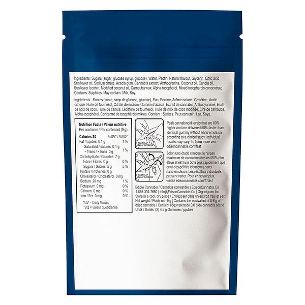 Edison Sonics - Red Razz Chiller Multi-Pack 50 THC:CBD Gummies