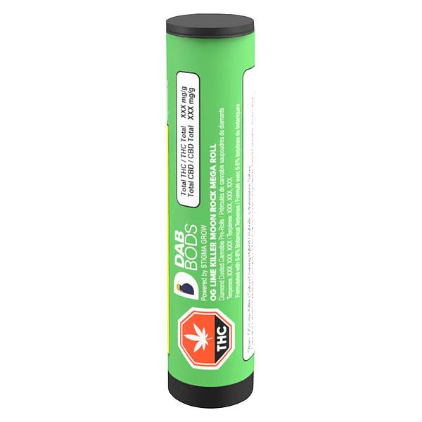 Dab Bods - Og Lime Killer Moon Rock Mega Infused Pre Roll