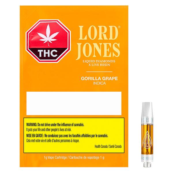 Lord Jones - Gorilla Grape Liquid Diamonds X Live Resin 510 Thread Cartridge