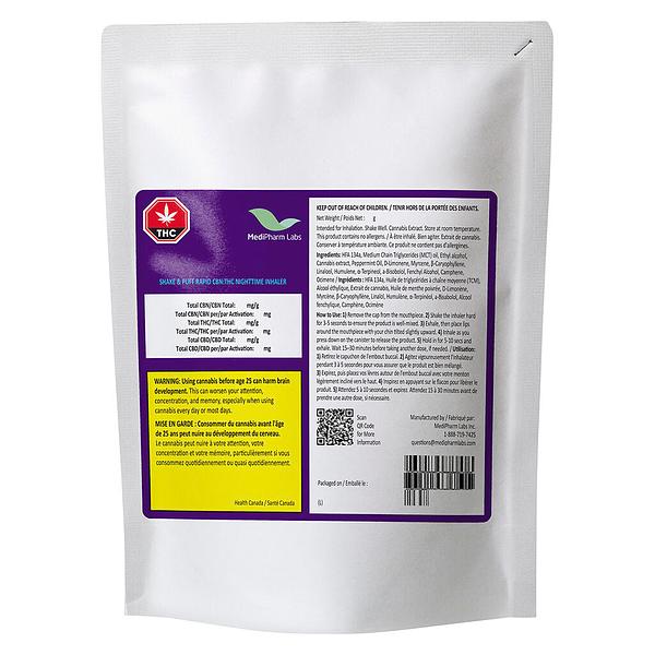 MediPharm Labs - Shake & Puff Rapid Cbn:Thc Nighttime Inhaler image 2