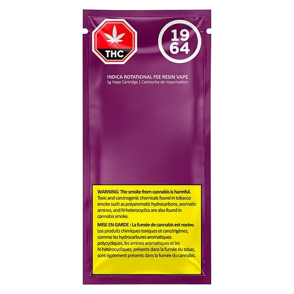 1964 - Indica Rotational FSE Resin 510 Thread Cartridge image 2