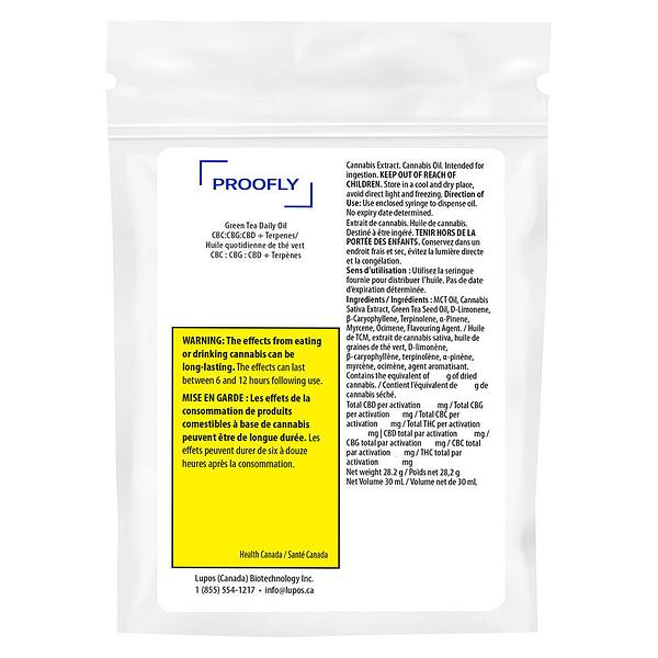 Proofly - Green Tea Daily Oil CBC:CBG:CBD + Terpenes image 3