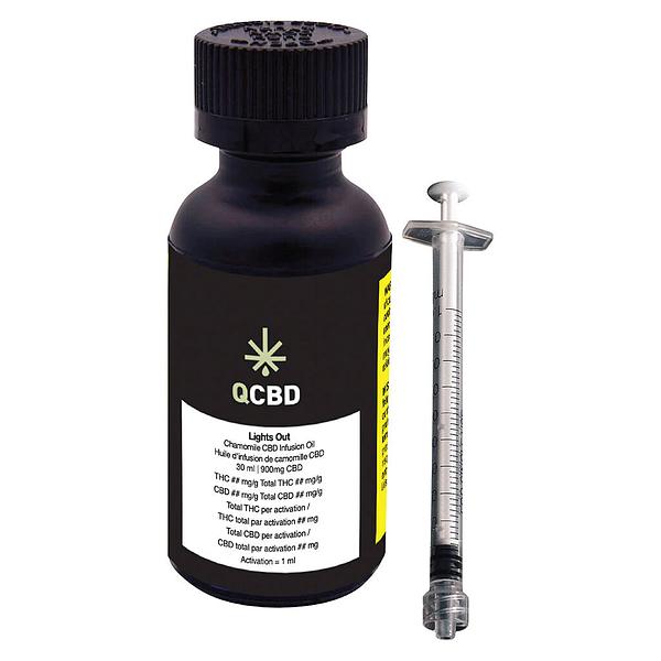 QCBD - Lights Out Chamomile CBD Infusion Oil image 3