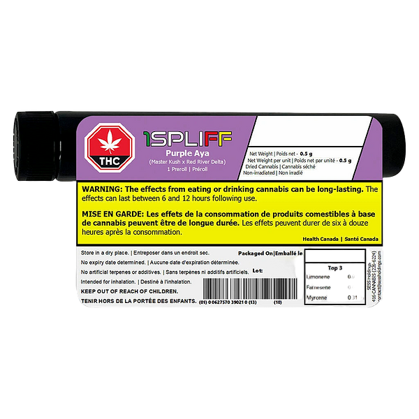 1Spliff - Purple Aya Pre Roll