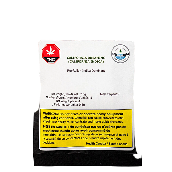 Dykstra Greenhouses - California Dreaming Pre Roll