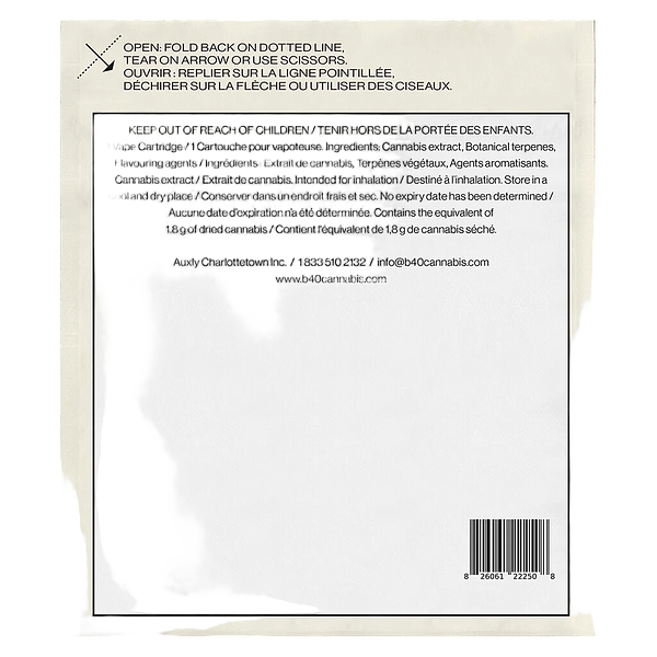 Back Forty - Forbidden Fruit 510 Thread Cartridge