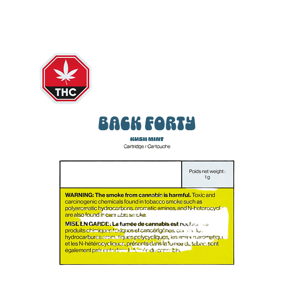 Back Forty - Kush Mint 510 Thread Cartridge