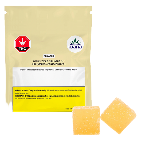 Wana - Japanese Citrus Yuzu 2:1 Sour Soft Chews