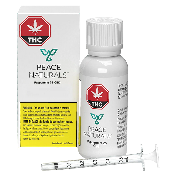 Peace Naturals - Peppermint 25 Cbd Oil