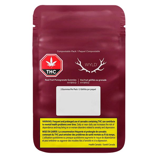 Wyld - Real Fruit Pomegranate Soft Chews 1:1 Thc:Cbd