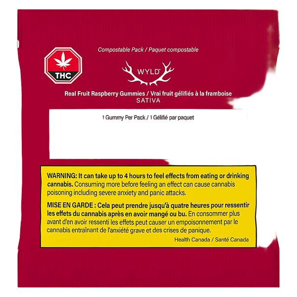 Wyld - Real Fruit Raspberry Soft Chew