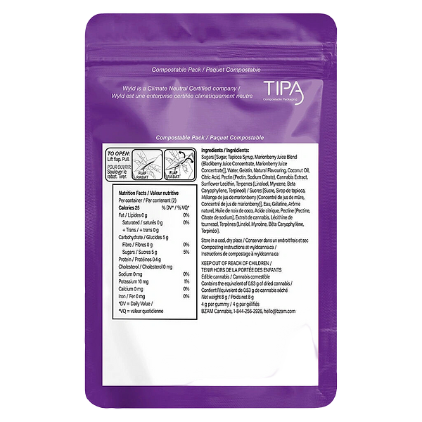 Wyld - Real Fruit Marionberry Soft Chews