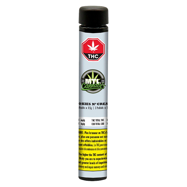 MTL Cannabis - Cookies N' Cream Pre Rolls