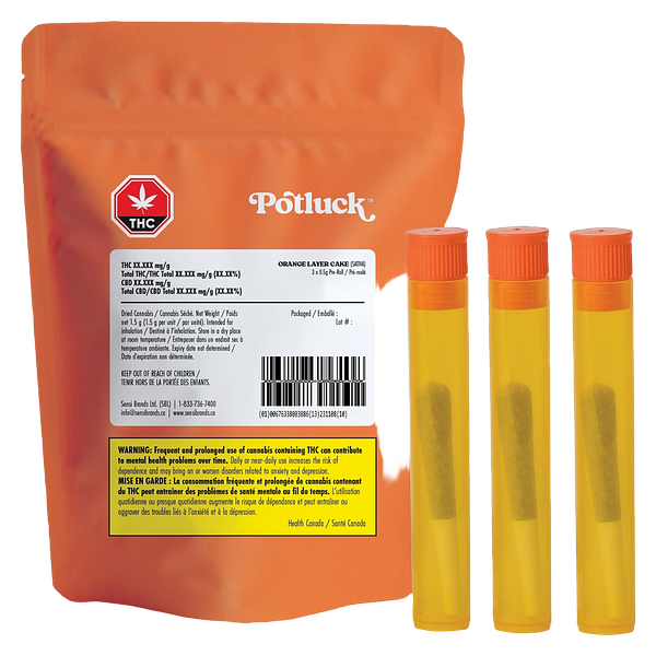 Potluck - Orange Layer Cake Pre Rolls