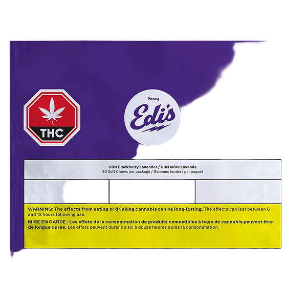 Foray - Fast Cbn Blackberry Lavender Soft Chews