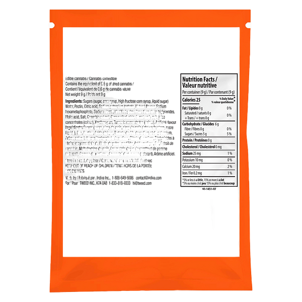 Wana Quick - Rise & Shine Clementine Cbg/Thc 1:1 Sativa Soft Chews