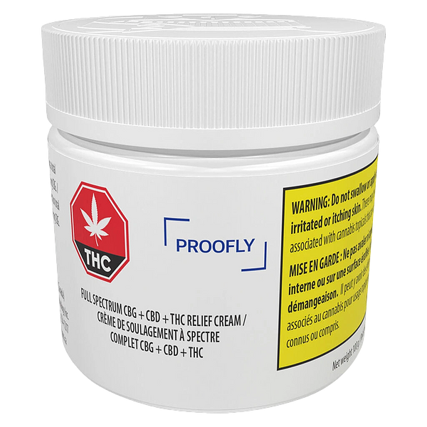 Proofly - Full Spectrum Cbg + Cbd + Thc Relief Cream