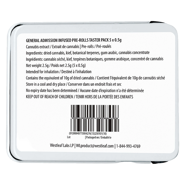 General Admission - Distillate Infused Pre Roll Taster Pack