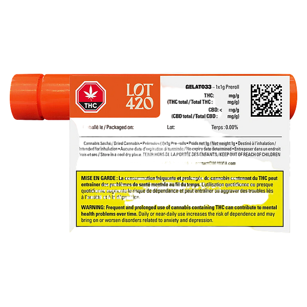 LOT420 - Gelato #33 Pre Roll
