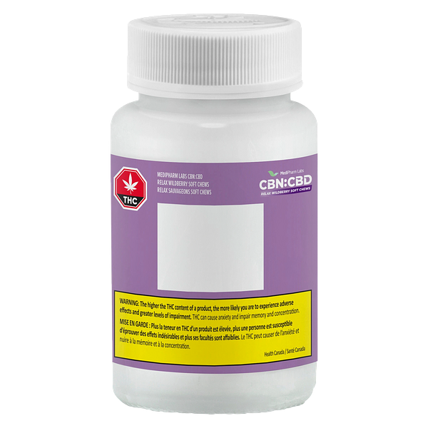 MediPharm Labs - Cbn:Cbd Relax Wildberry Soft Chew