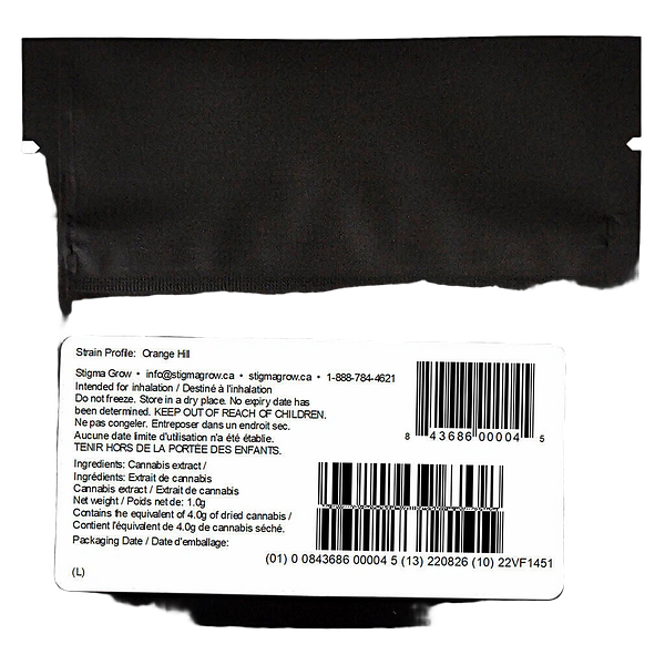 Dab Bods - Orange Hill FSE Shatter 510 Thread Cartridge