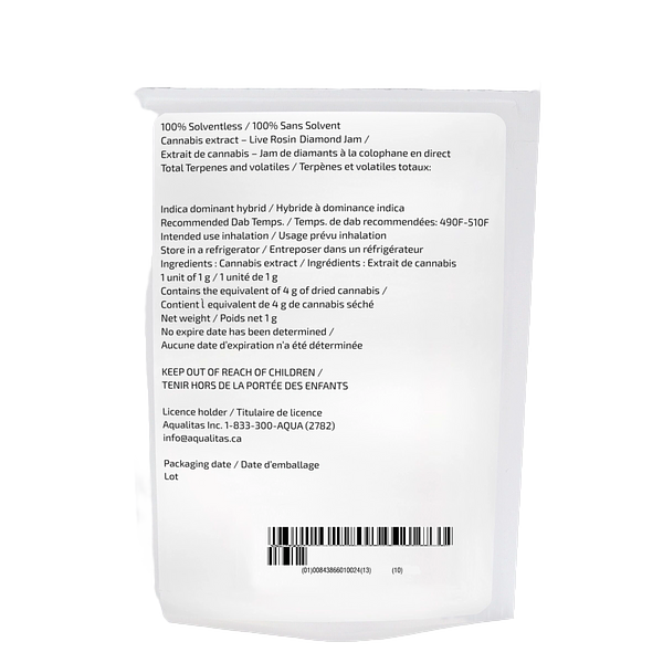 Sauce Rosin Labs - Live Rosin Diamond Jam