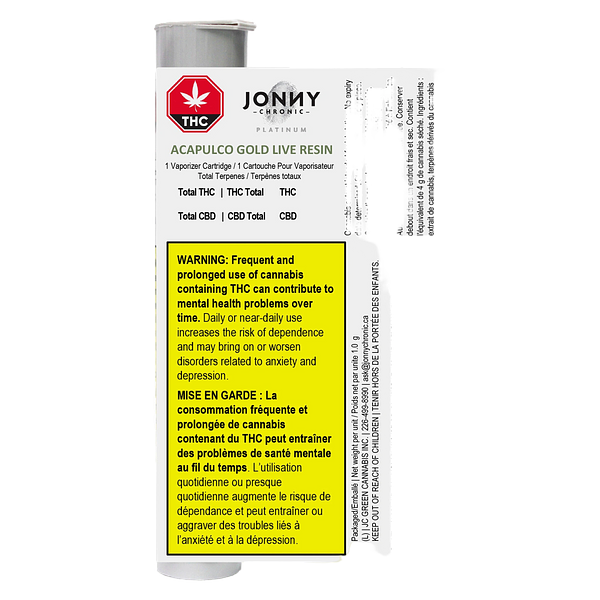 Jonny Chronic - Acapulco Gold 510 Thread Cartridge