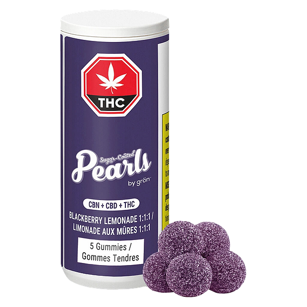 Pearls by grön - Blackberry Lemonade 1:1:1 Cbn/Cbd/Thc