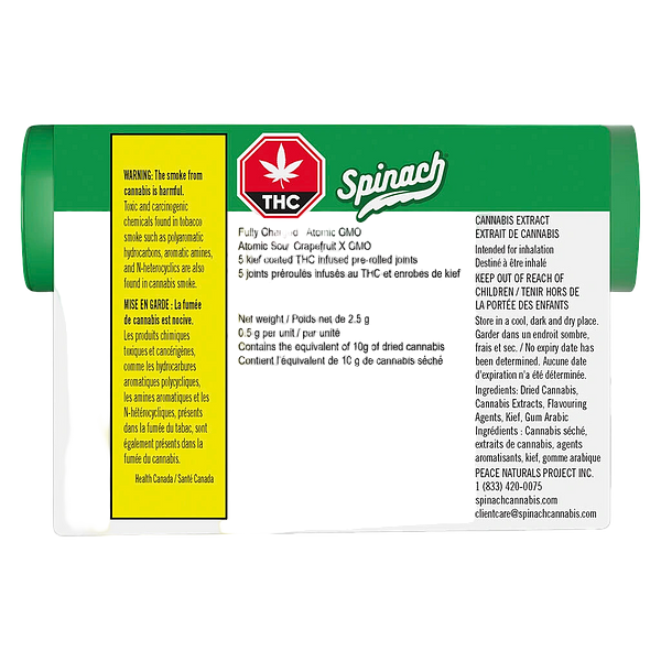 Spinach - Atomic Gmo Infused Pre Rolls