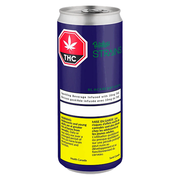 Phresh Strains - Blackberry Kush Sparkling Water