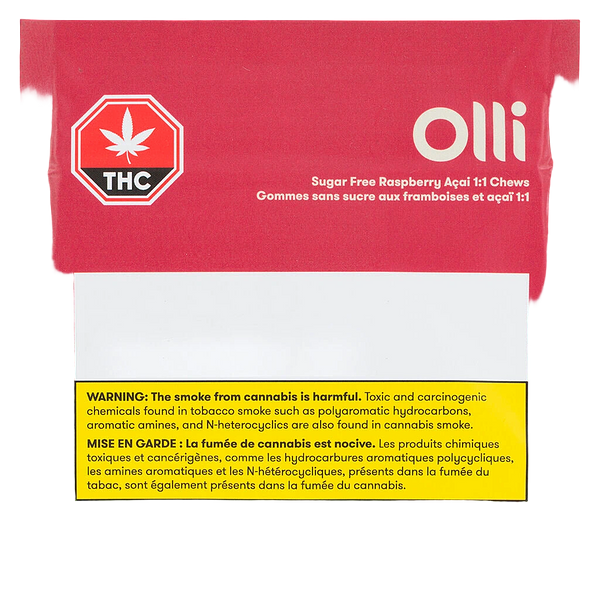 Olli - Sugar Free Raspberry Acai 1:1 Soft Chews