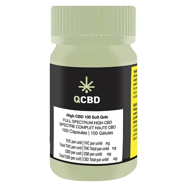 QCBD - High CBD 100 Soft Gels image 2