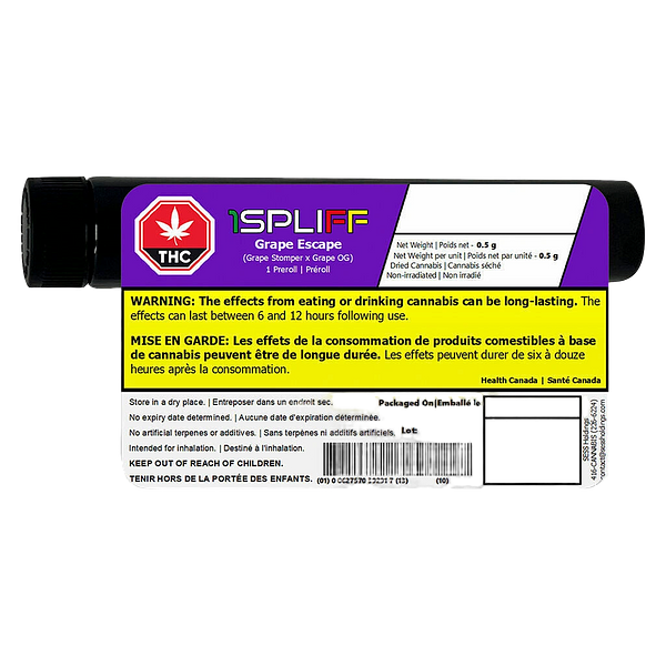 1Spliff - Grape Escape Pre-Roll