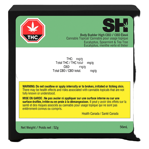Spring Hill Cannabis Company - Body Budder High CBD - Eucalyptus Spearmint & Tea Tree