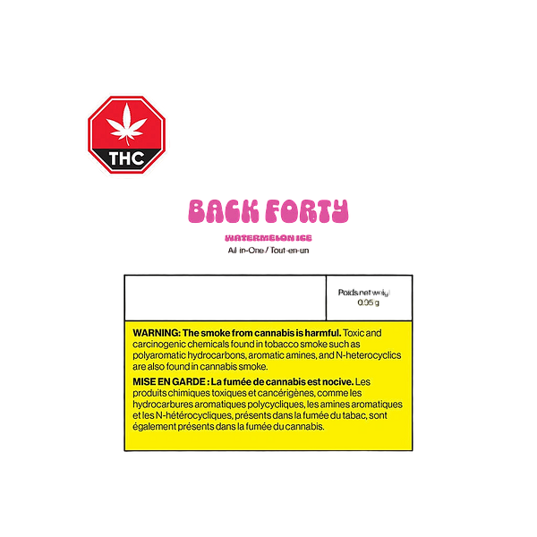 Back Forty - Watermelon Ice Disposable Pen