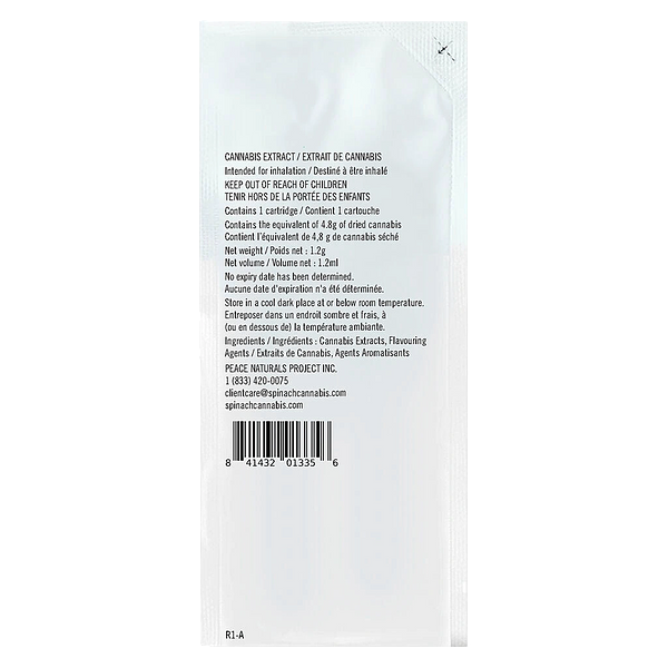 Spinach - Cotton Dandy Kush 510 Thread Cartridge