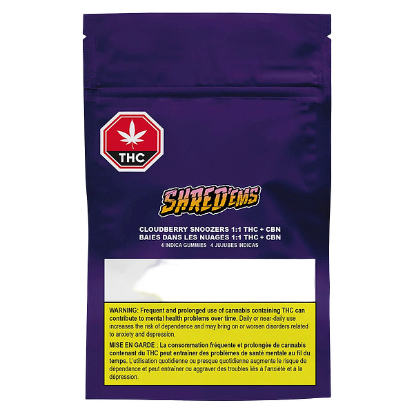 SHRED'EMS - Cloudberry Snoozers CBN:THC Softchews 