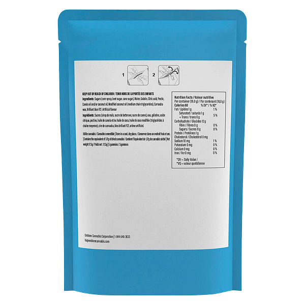 Platinum - Blue Raz Indica Gummies