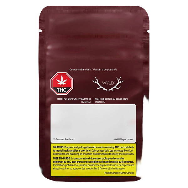 Wyld - Real Fruit Dark Cherry 5:1 CBN:THC Gummies
