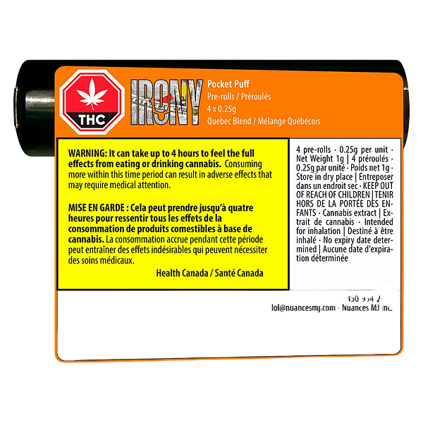 IRONY - Pocket Puff Pre-Roll
