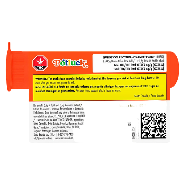 Potluck - Orange Twist Infused Pre-Roll