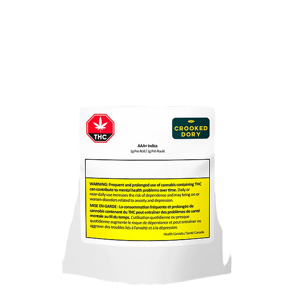 Crooked Dory - AAA+ Indica Pre-Roll