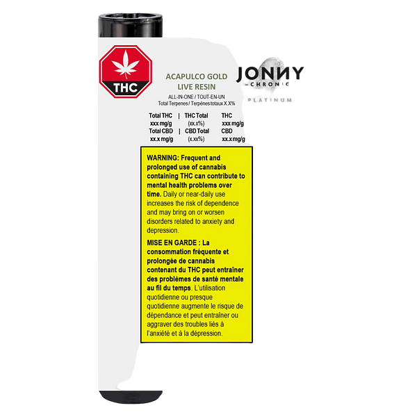 Jonny Chronic - Acapulco Gold Live Resin All-In-One Disposable Vape Pen