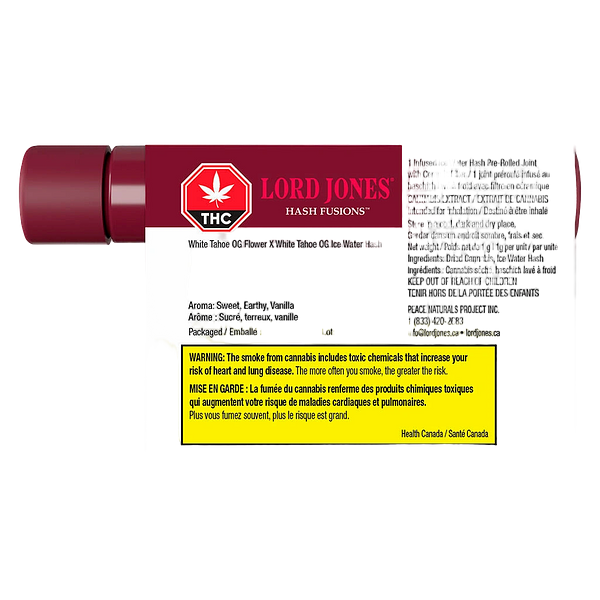 Lord Jones - Ceramic Tip Hash Fusions White Tahoe OG x White Tahoe OG