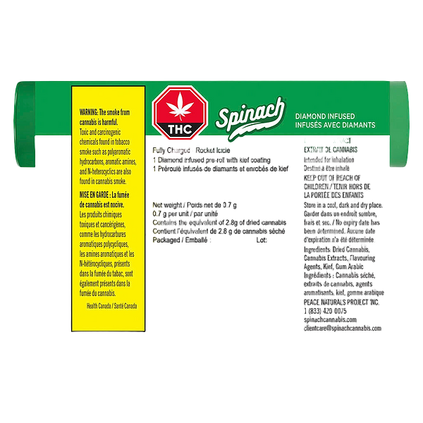 Spinach - Fully Charged Rocket Icicle Infused Pre-Roll